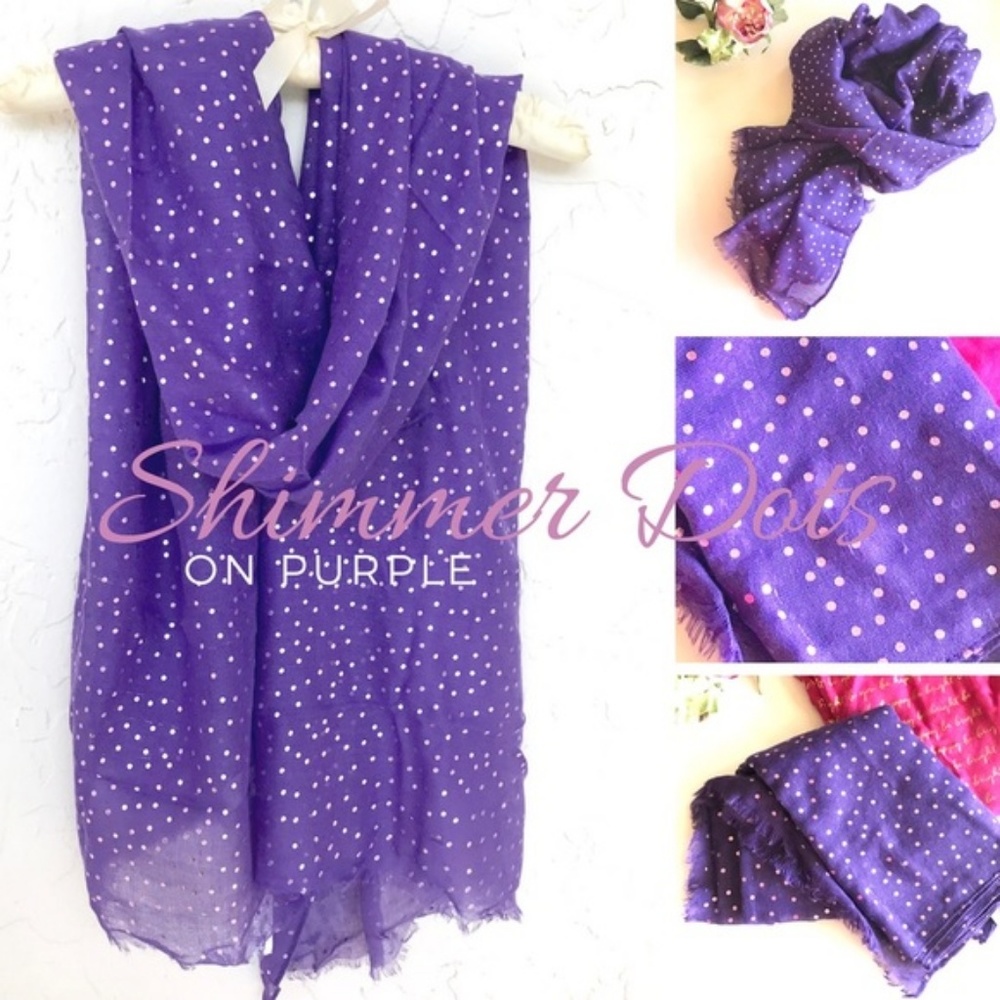 Purple Shimmer Scarf  ✨NWT